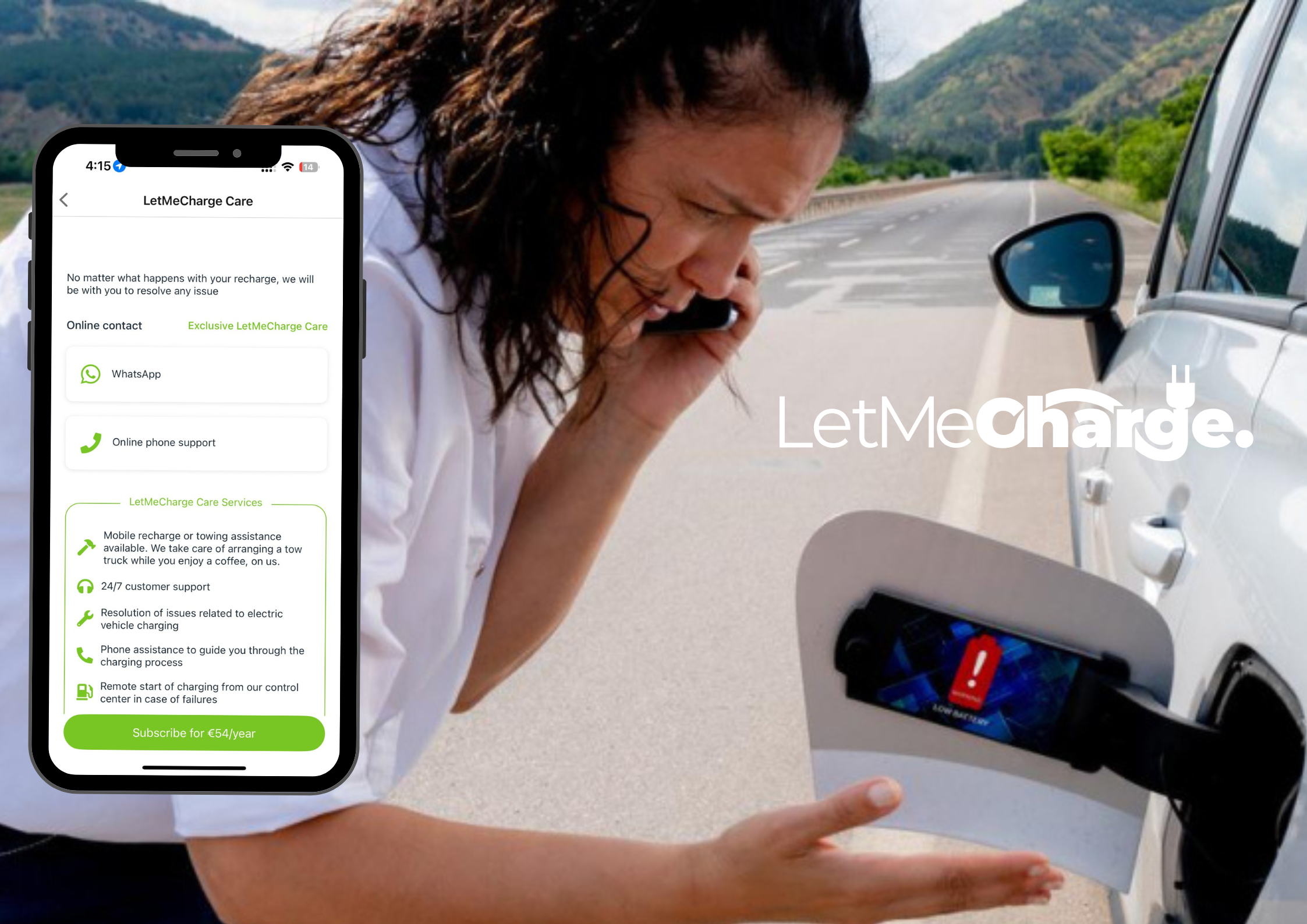 LetMeChargeCare: asistencia en carretera para conductores eléctricos